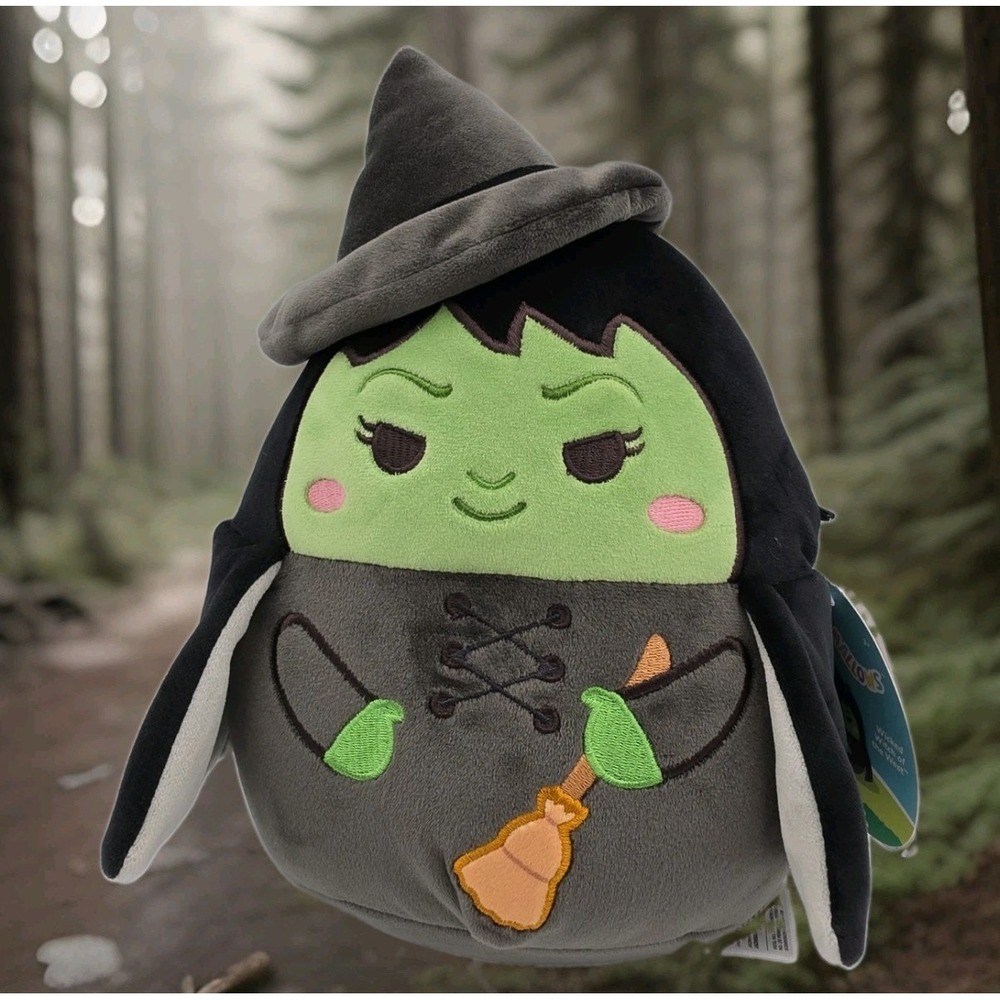 Squishmallows Wizard of Oz Wicked Witch of the West 8" Plush Black Green NWT